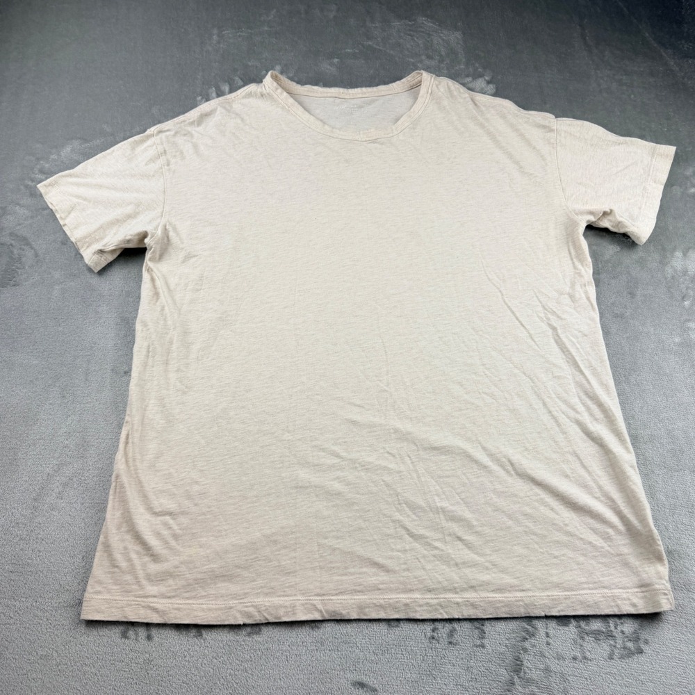 Aerie Enjoy The View Graphic Tee Beige Tan Short Sleeve Cotton T-Shirt Women's M